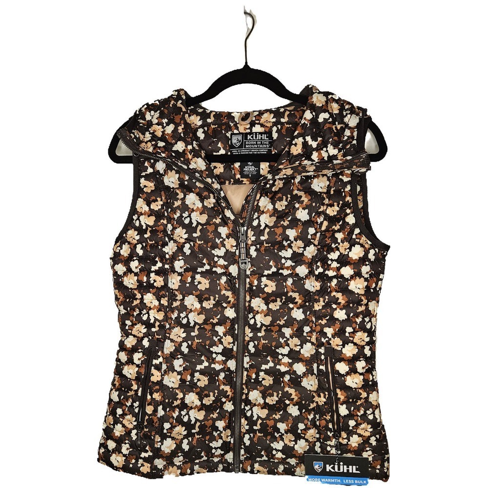 Kuhl Women's Spyfire Hooded Vest Autumn Floral Size S
